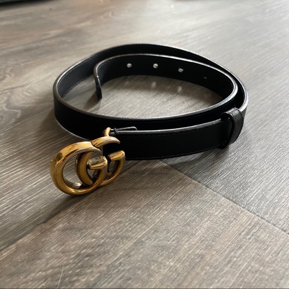 small gucci belt silver